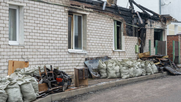 Professional Soot Cleanup technician working in Harris, MN